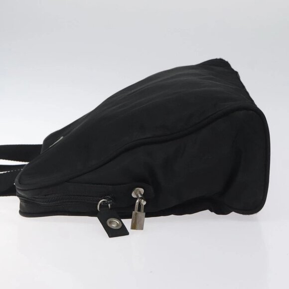 PRADA Hand Bag Nylon Black Silver Auth bs24646 - Picture 5 of 16